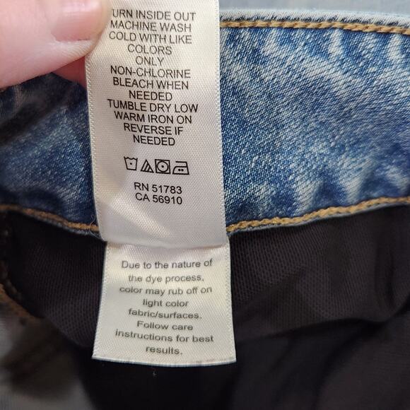 M Maurices Everflex Denim Jeans Blue Straight Leg Midrise Stretch Plus Size 22W - Picture 8 of 8